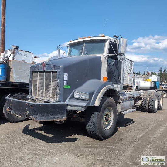 SEMI TRACTOR CAB AND CHASSIS, 2010 KENWORTH T800, CUMMINS ISM 425V, ALLISON AUTOMATIC TRANSMISSION,