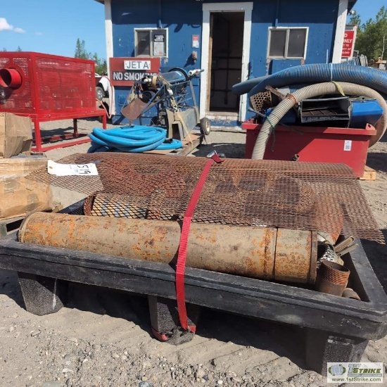SPILL CONTAINMENT PALLET WITH PIPE FITTINGS, ELBOWS