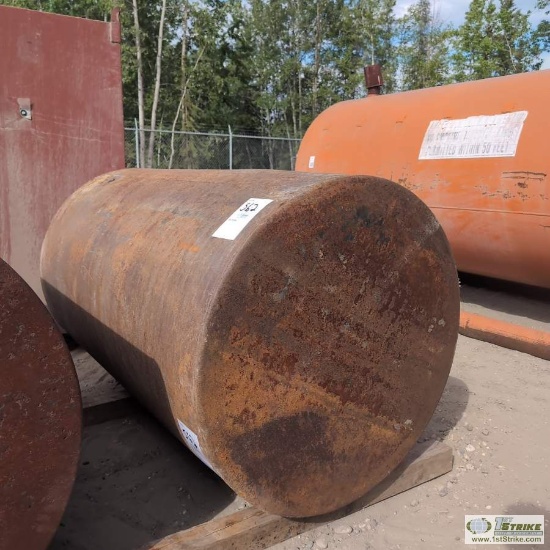 FUEL TANK, APPROX 300 GAL, STEEL CONSTRUCTION