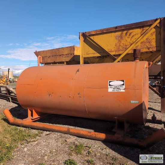 FUEL TANK, APPROX 1,700 GAL, STEEL CONSTRUCTION, SKID MOUNTED