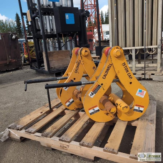 1 PALLET. 2EA IBEAM PICKING CLAMPS,CALDWELL, 15 TON CAPACITY