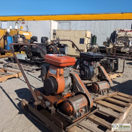 2 EACH. PLATE COMPACTORS, MIKASA MODEL MVC-90A, 5800 VPM, GAS ENGINES