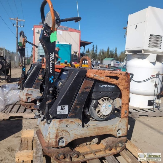 PLATE COMPACTOR, MIKASA MODEL MVH-408DZ, 900LBS, HATZ DISEL ENGINE