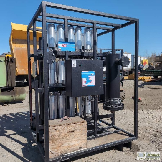 AIR FILTRATION SKID, DRY AIR SYSTEMS MODEL JP36-F-IHL, STEEL SKID