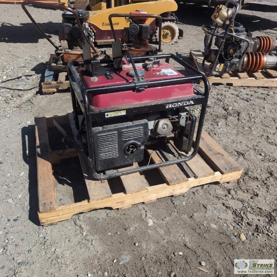 GENERATOR, HONDA EB 6500X, 5.5 KVA, 6.5KVA MAX, HONDA GAS ENGINE. UNKNOWN MECHANICAL PROBLEMS. DISAS