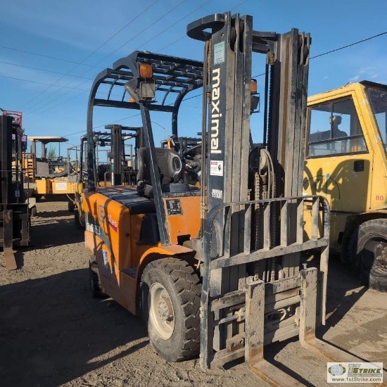 ELECTRIC FORKLIFT, MAXIMAL MODEL FB25-M1JZ, 48V ELECTRIC, 4290LB CAPACITY, 189IN LIFT HEIGHT, 42IN F