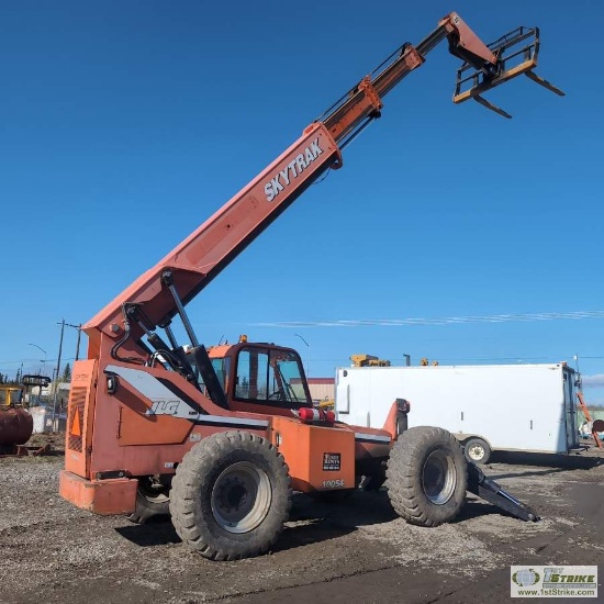 TELEHANDLER, 2008 JLG SKYTRACK 10054, EROPS, 10KLBS LIFT CAPACITY, 54FT LIFT HEIGHT, 4 CYLINDER CUMM