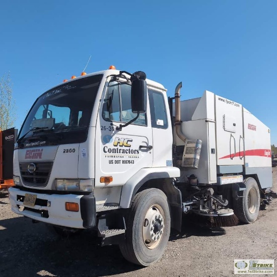 STREET SWEEPER, 2009 ELGIN EAGLE. UNKNOWN MECHANICAL PROBLEMS, CAB/DASH DISASSEMBLED