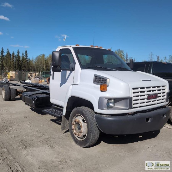 2006 GMC C5, 8.1L GAS ENGINE, AUTOMATIC TRANSMISSION, RWD, SINGLE REAR AXLE, 20,000LB GVWR, CAB AND