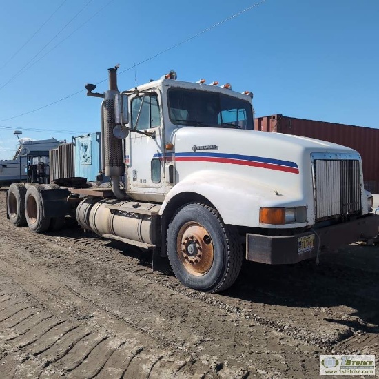 SEMI TRACTOR, 1995 INTERNATIONAL MODEL 9400 6X4, CUMMINS N14 PLUS, SPICER 10 SPEED TRANSMISSION, DAY