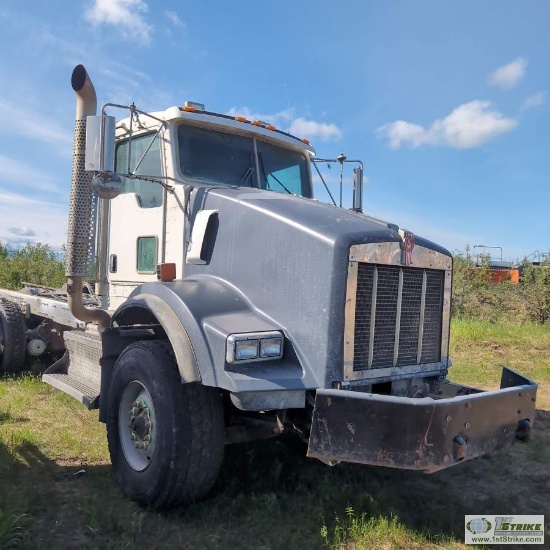 SEMI TRACTOR CAB AND CHASSIS, 2010 KENWORTH T800, CUMMINS ISM 425V, ALLISON AUTOMATIC TRANSMISSION,