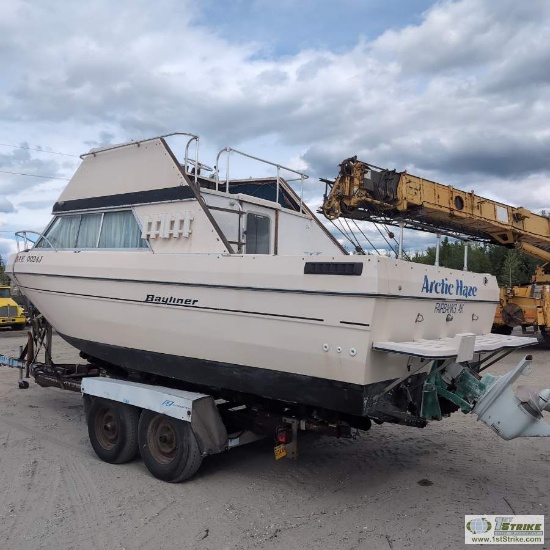 BOAT, 1977 BAYLINER, 24FT, SN: BLBB50N50277, ON 1977 EZ LOADER TRAILER