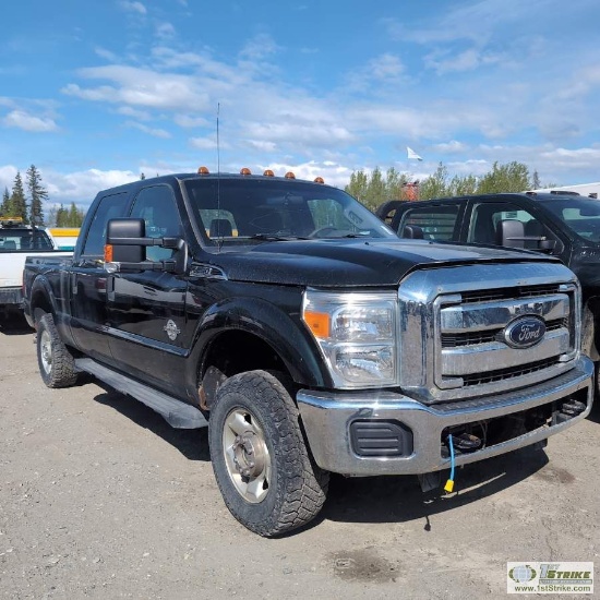 2013 FORD F-250 SUPERDUTY XLT, 6.7L POWERSTROKE, 4X4, CREW CAB, SHORT BED