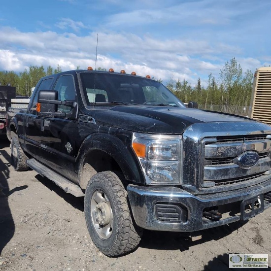 2013 FORD F-250 SUPERDUTY XLT, 6.7L POWERSTROKE, 4X4, CREW CAB, SHORT BED