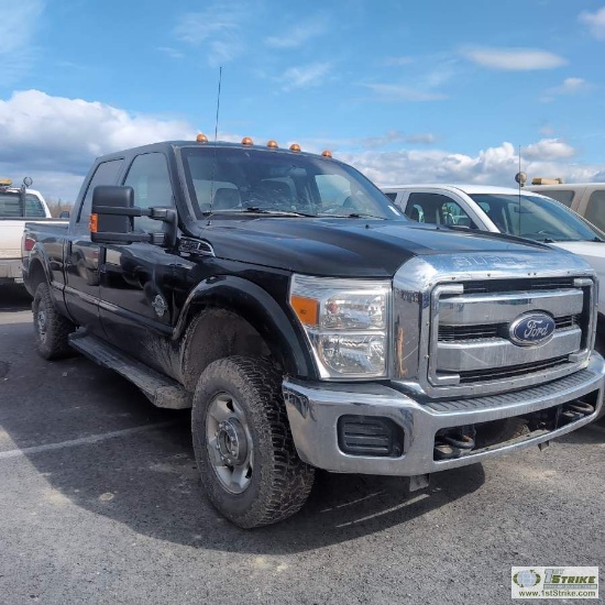 2013 FORD F-250 SUPERDUTY XLT, 6.7L POWERSTROKE, 4X4, CREW CAB, SHORT BED SN:1FT7W2BT7CEC71404 HRS:2