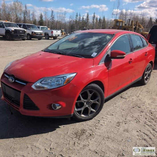 2013 FORD FOCUS SE, 2.0L, FWD. UNKNOWN MECHANICAL. NO REVERSE.