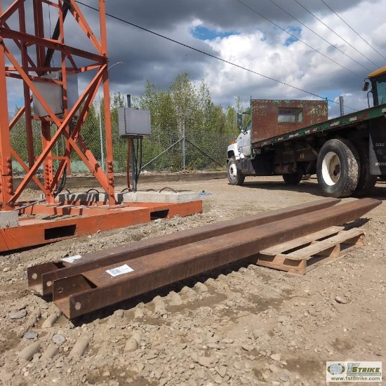 FORK EXTENSIONS, APPROX 9FT 7IN LONG, 5.25IN WIDE X 3.5IN TALL FORK OPENING
