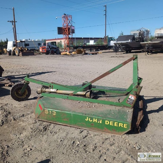 TRACTOR ATTACHMENT, MOW DECK, JOHN DEERE 513, 3 POINT HITCH ATTACH, PTO DRIVEN
