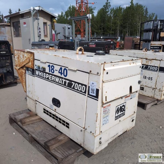 GENERATOR, MULTIQUIP WHISPERWATT, DA7000SSA