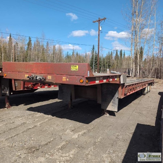 SEMI EQUIPMENT TRAILER, 2000 LOADKING, TRIPLE AXLE, SLIDEBACK WITH DOVETAIL SN:1TKA04838YM121303
