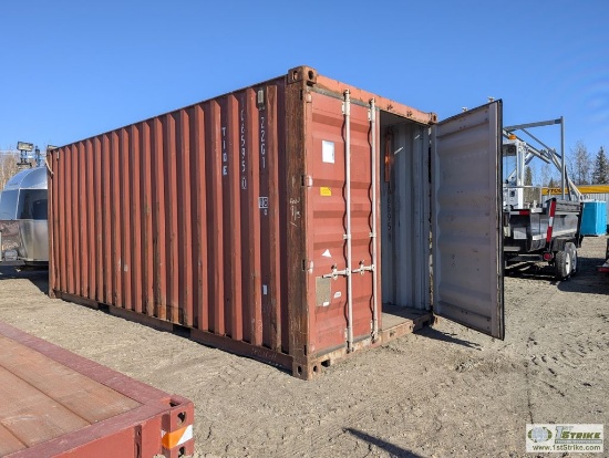 SHIPPING CONTAINER, CONEX  TYPE, 20FT, STEEL CONSTRUCTION