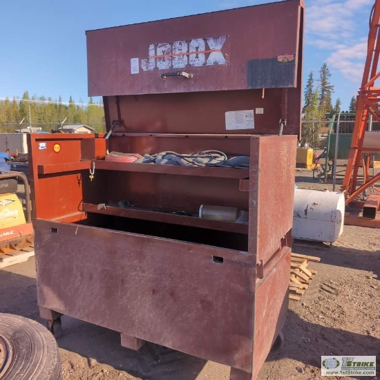 JOBOX, STEEL CONSTRUCTION, CASTER MOUNTED