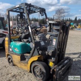 INDOOR FORKLIFT, KOMATSU MODEL F025ST-14Y, 4650LB CAPACITY, WITH AVERY WEIGHT-TRONIX SCALE SYSTEM. U