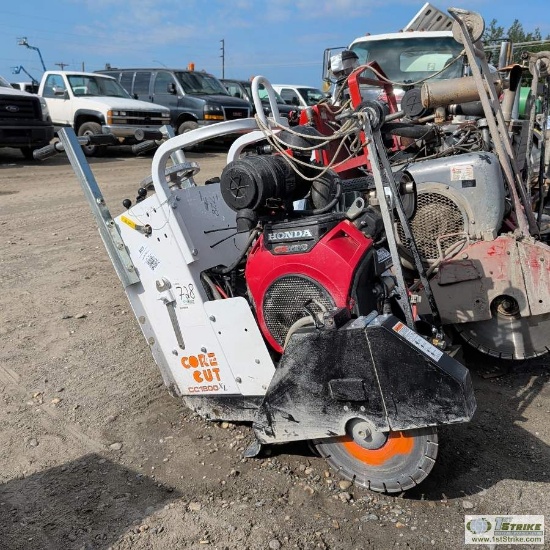 Concrete Saw, Core Cut Cc1800 Xl, 5/8in Arbor