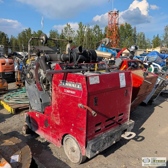 Concrete Saw, Mercury Model Mq-6457td, Deutz Diesel Engine, Up To 48in Blade, 1in Arbor