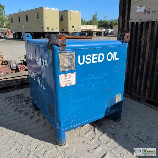 Used Oil Transport Tank, Hoover Group, 350 Gallon Capacity
