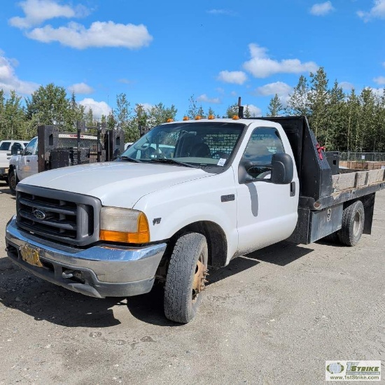 2000 Ford F-350 Superduty Xl, 5.4l Triton, Dually, Standard Cab, 12ft 4in X 8ft Flat Bed
