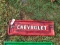 Rectangle Metal Red Chevrolet Tailgate Sign