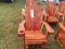 Red Cedar Amish Built Glider Rocker