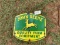 Green/ Yellow John Deere Metal Sign