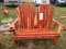 Red Cedar Amish Built Double Glider Chair