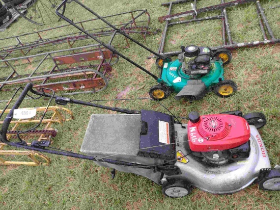 (2) Push Lawn Mowers