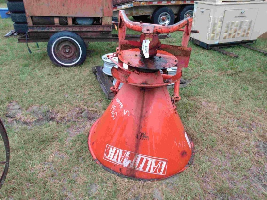 Red Fertilizer Spreader  for a Tractor