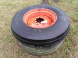 (2) Steering Combine Tires