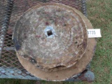 (2) Antique Stone Wheel Sharper