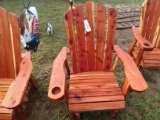 Red Cedar Amish Built Glider Rocker