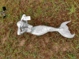 Silver Mermaid Figurine