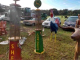 Green/Yellow metal JOHN DEERE Gas Pump