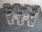 Silver Rimmed Drinking Glasses