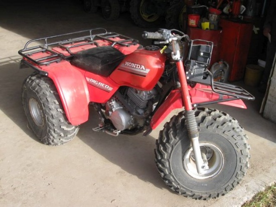 1985 Honda Bid Red 3 Wheeler