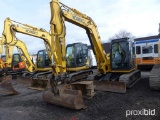 2015 KOBELCO SK85CS-3E HYDRAULIC EXCAVATOR SNLF08-05874 powered by diesel engine, 55hp, equipped wit