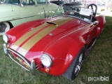 1965 SHELBY COBRA REPLICA CLASSIC VEHICLE VN250962 Factory Five Cobra assembled car, titled as a 196