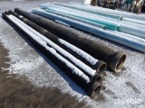 4PCS IRON PIPE 20FT. LENGTH 2-6IN., 1-8IN., 1-12IN.
