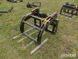 NEW MID-STATE ADJUSTABLE FORK GRAPPLE SKID STEER ATTACHMENT