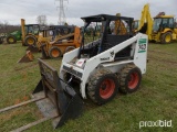 BOBCAT 745 SKID STEER powered by diesel engine, equipped with rollcage, auxiliary hydraulics, mechan