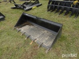 NEW MID-STATE 74IN. LP BUCKET W/ TEETH SKID STEER ATTACHMENT